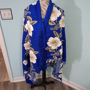 Hibiscus Collection Hawaii Women's Sarong Fringed Swim Cover Up Wrap One size